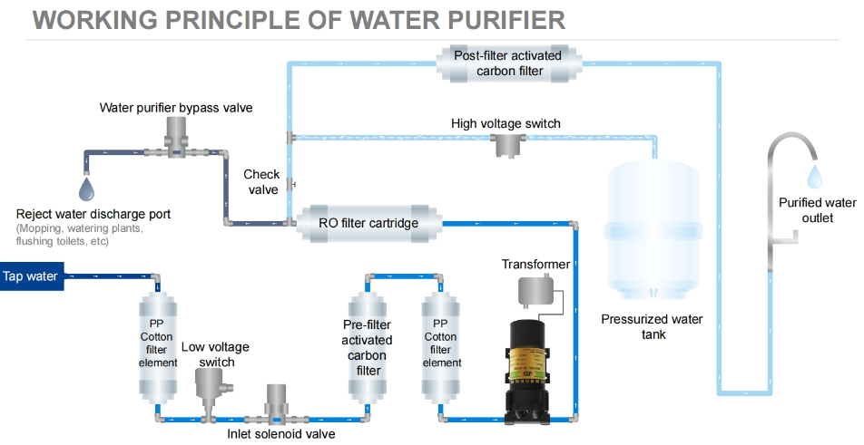Working Principle of a Diaphragm Pump in a Water Purification System