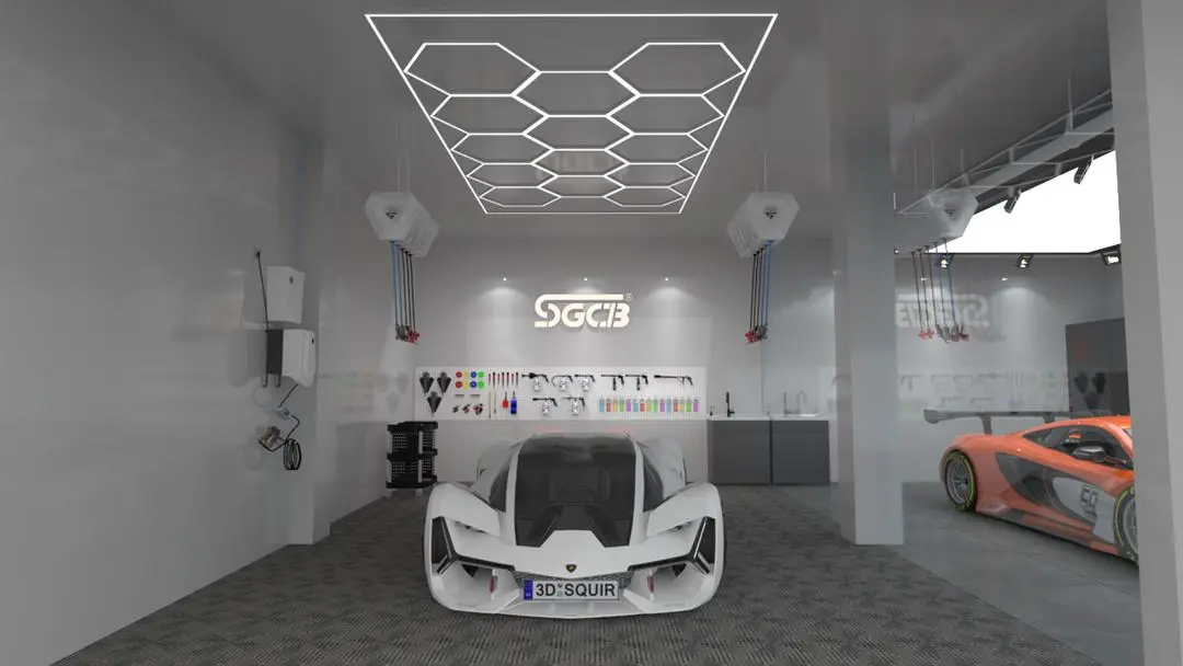 SGCB complete auto detailing workshop equipment set