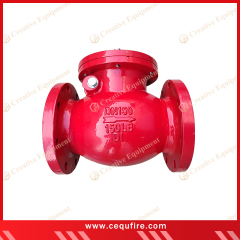 alt="Flanged Swing Check Valve – durable backflow prevention valve with swing disc mechanism, designed for high-pressure firefighting and industrial pipeline systems"