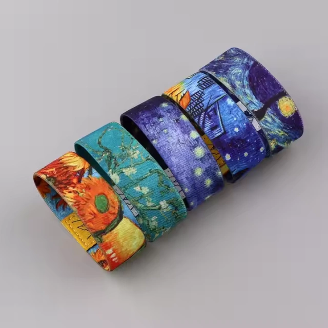 Custom Printed Elastic RFID Wristband Main View
