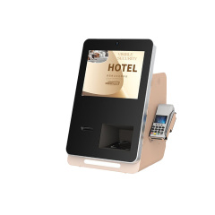 Desktop Hotel Key Card Dispenser And Self Service Card Dispensing Kiosk For Hotel