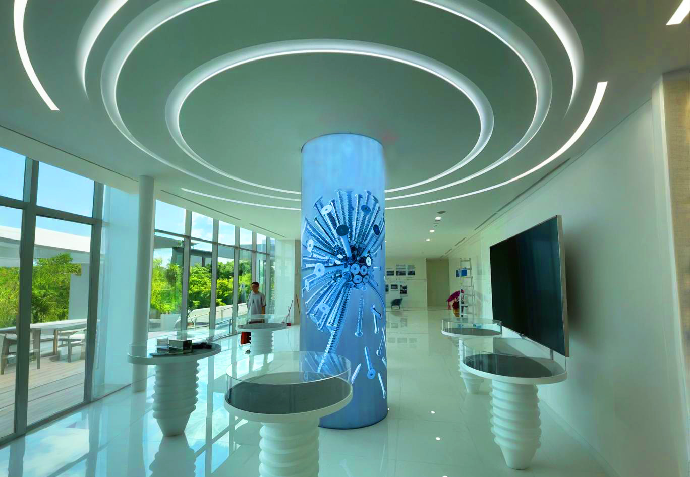 cylinder light box