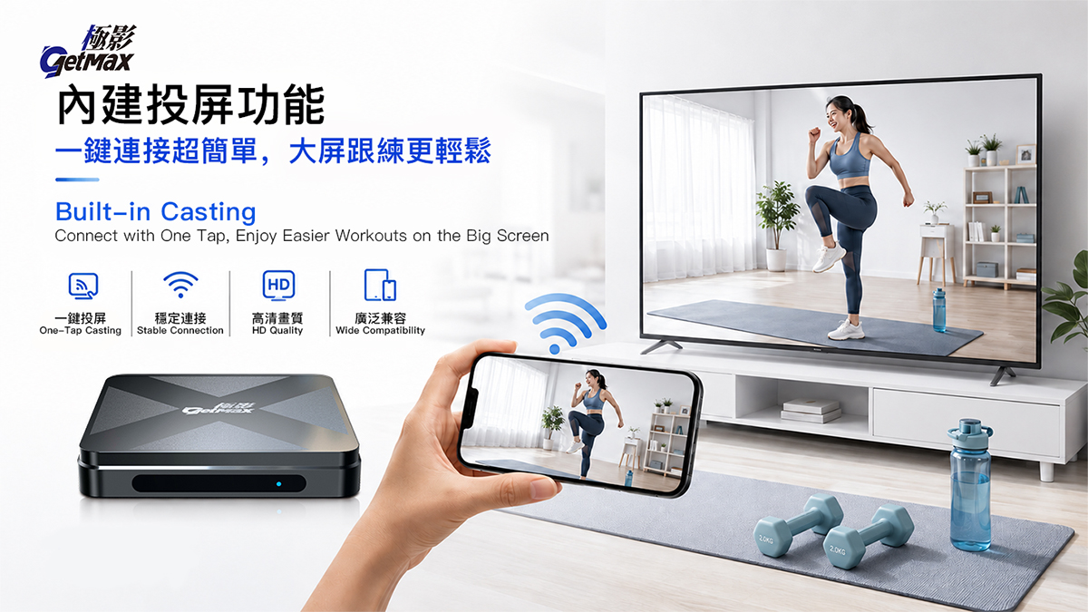 Van smartphone naar tv: de schermspiegelingservaring van de GetMax G12S