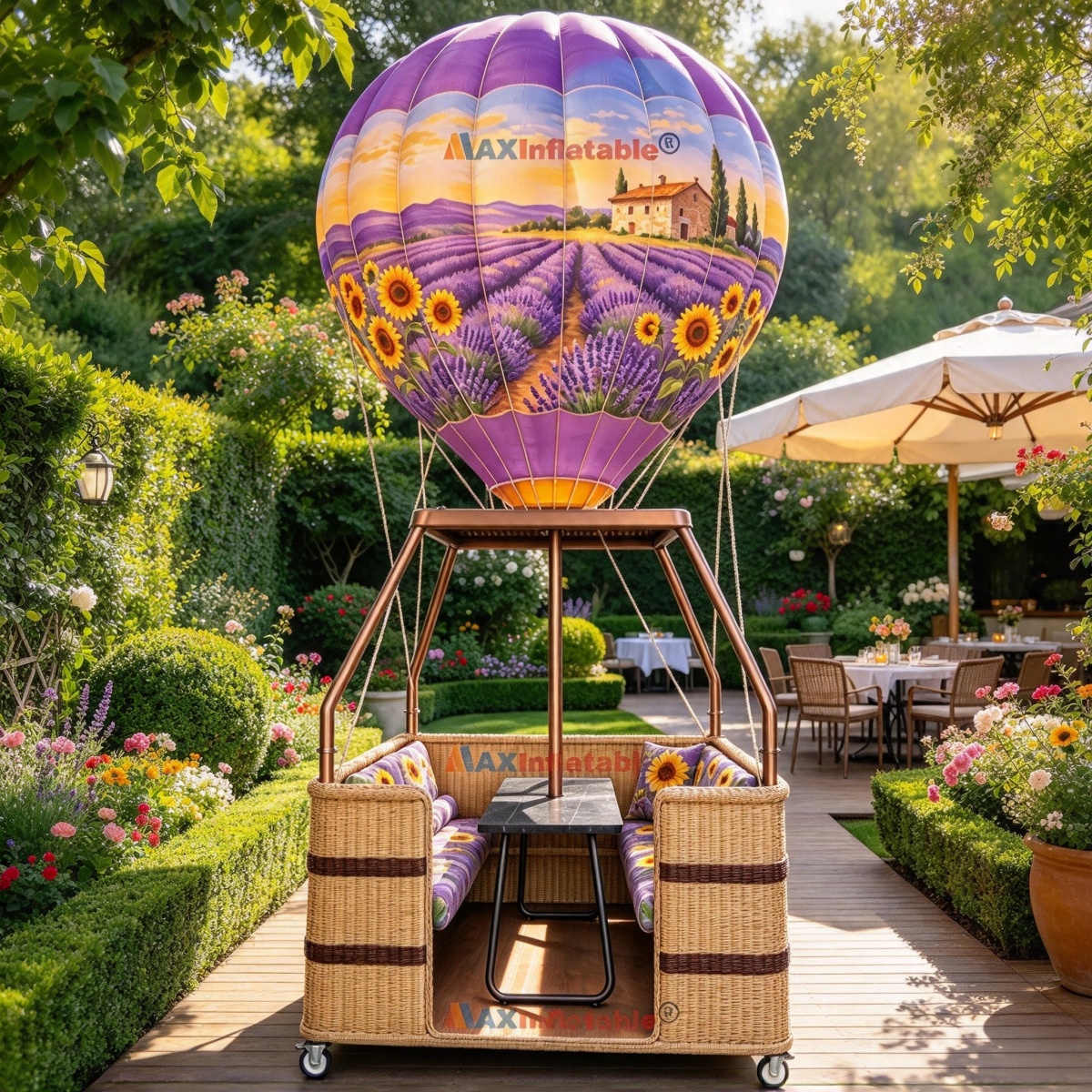 Commercial Decor Inflatable Hot Air Balloon Photo Booth