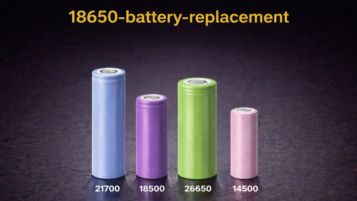 18650 battery replacement and equivalent options