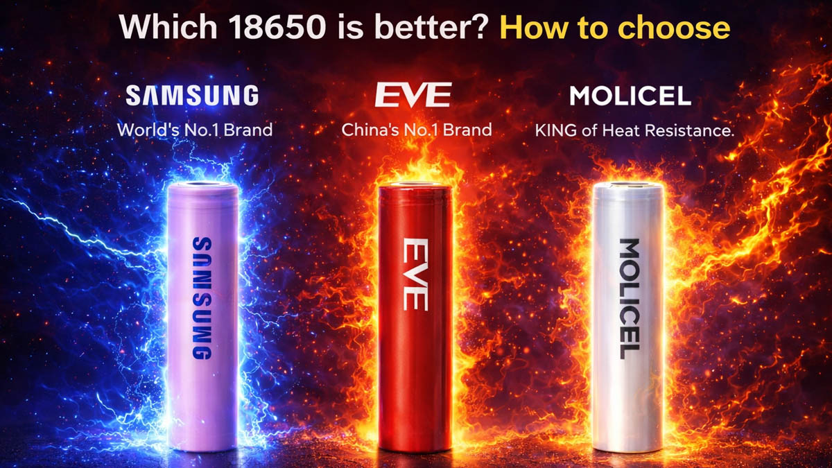 choosing 18650 battery brand capacity and discharge rate