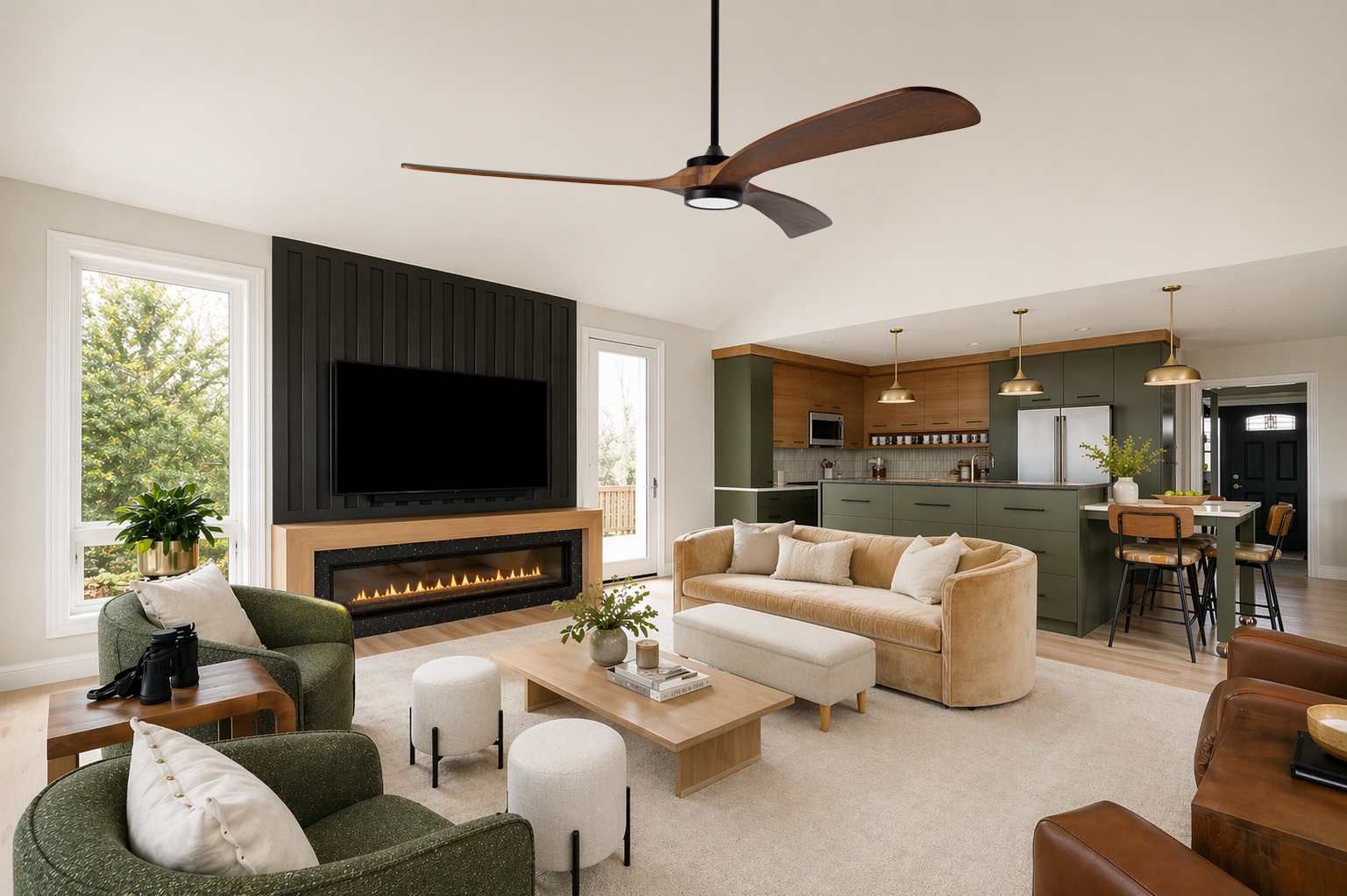 ceiling fan with light living room