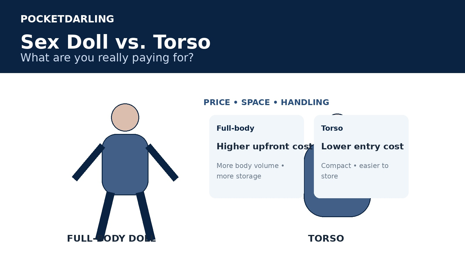 Sex doll vs torso comparison for price, space and handling