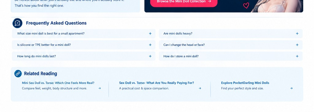 Mini sex doll buying guide showing design, value and lifestyle considerations