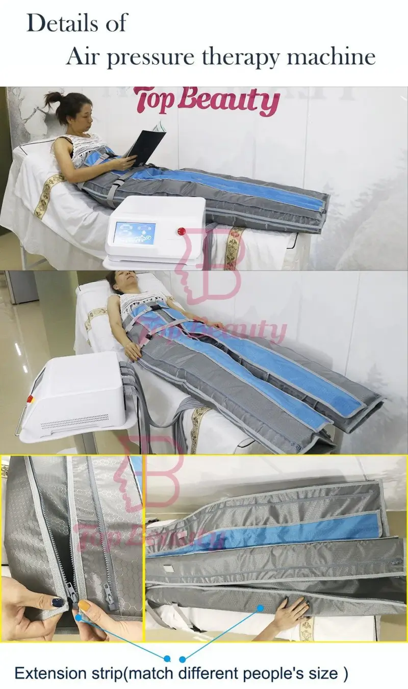 Pressotherapy Lymphatic Drainage Machine Details Display