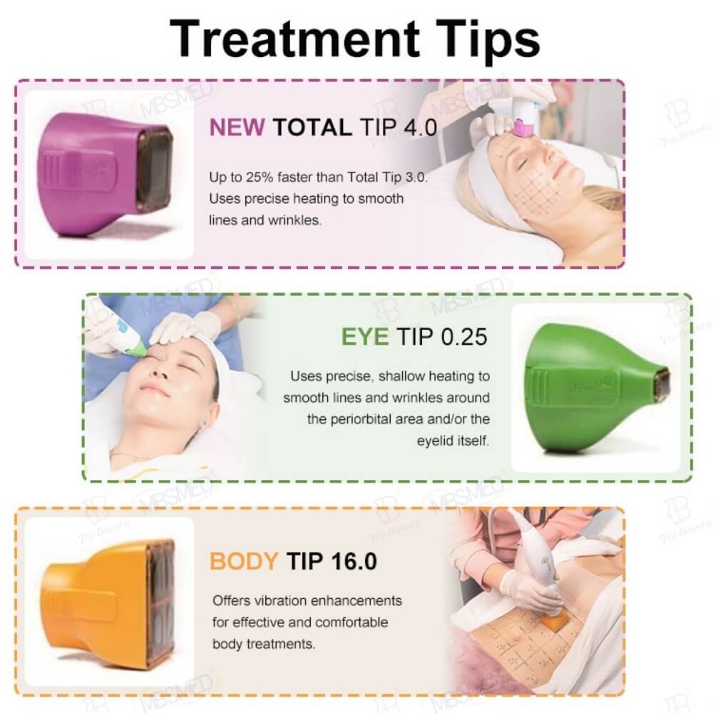7D HIFU & Thermage RF Machine Treatment Tips