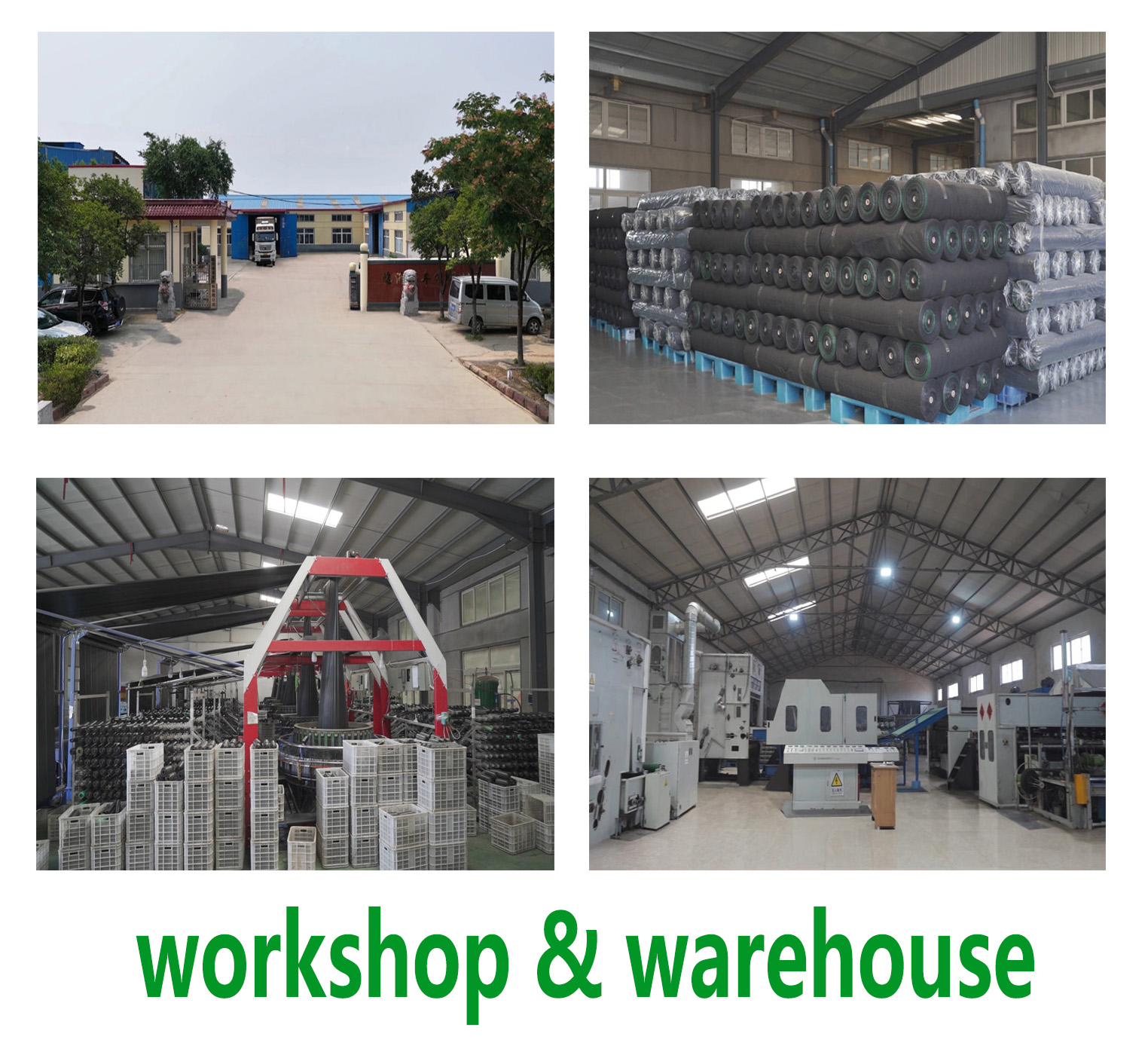 XF weed block fabric factory display