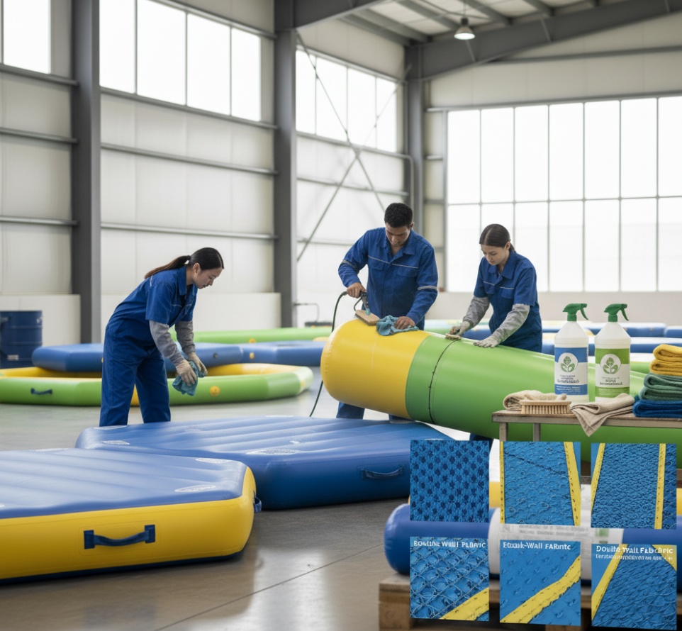 Maintenance and sustainability practices for long-term inflatable platform use