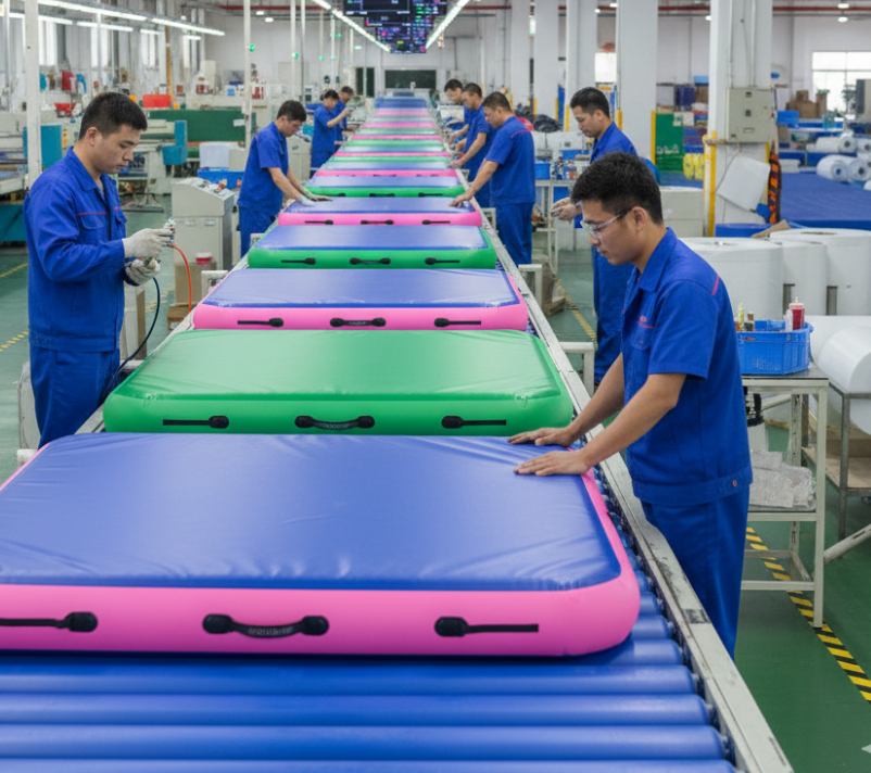 Factory-direct air track mat production process ensuring quality