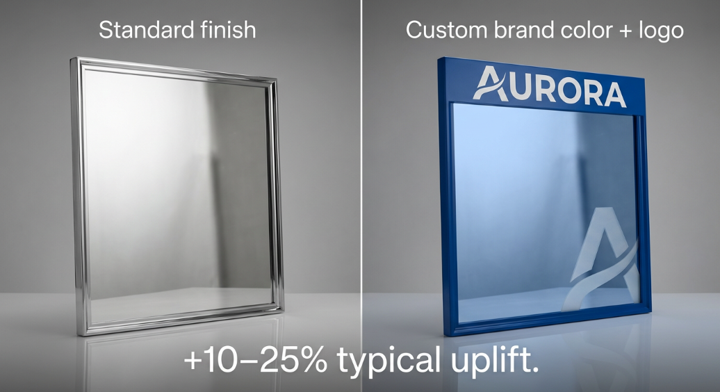 Standard vs custom inflatable mirror balls showing typical 10–25% cost uplift