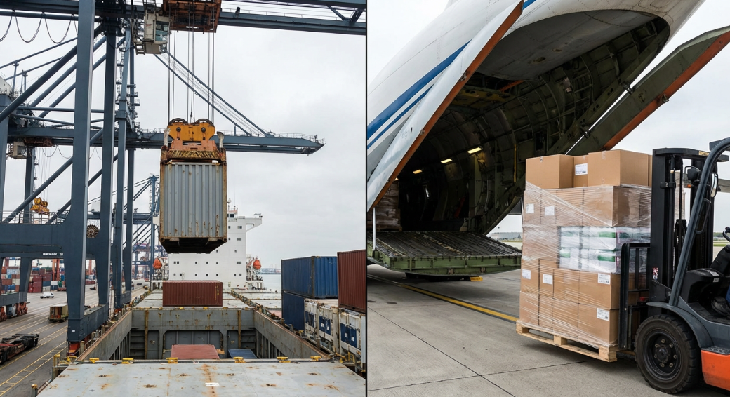 air freight vs sea freight for inflatable mats