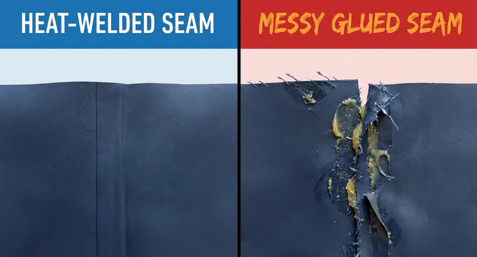 heat welded vs glued seams inflatable mat