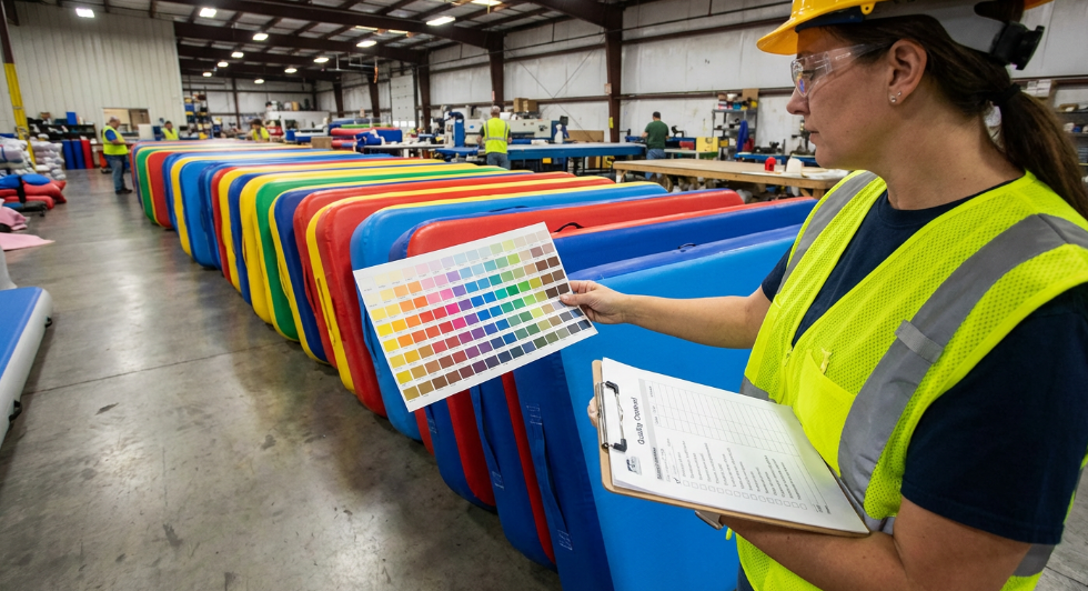 quality control inspection inflatable mats