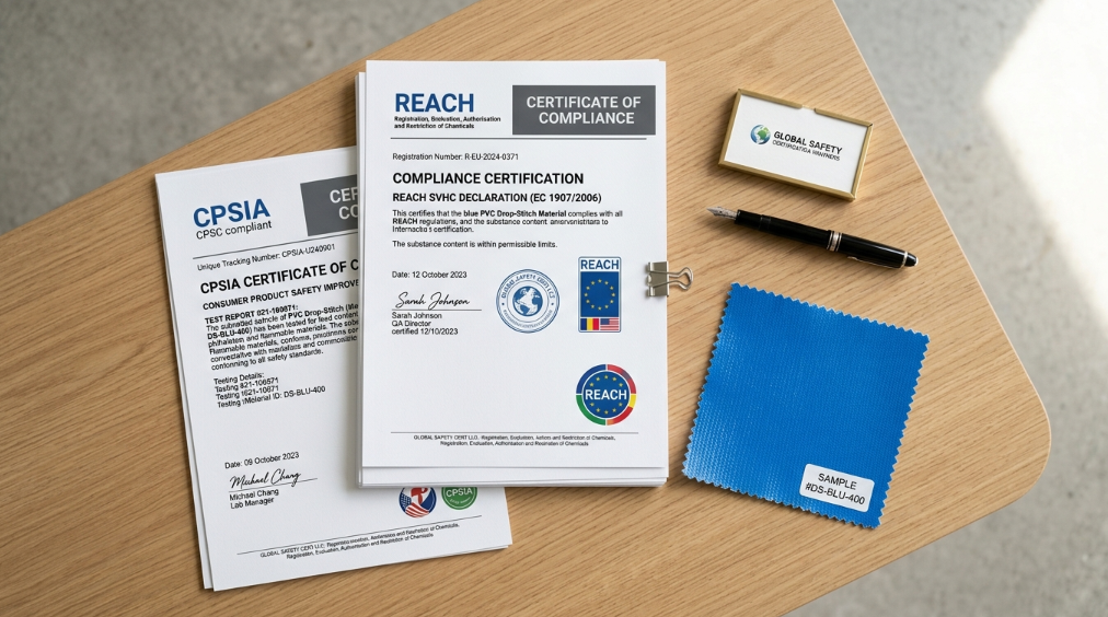 International Safety Certifications for Inflatable Mats