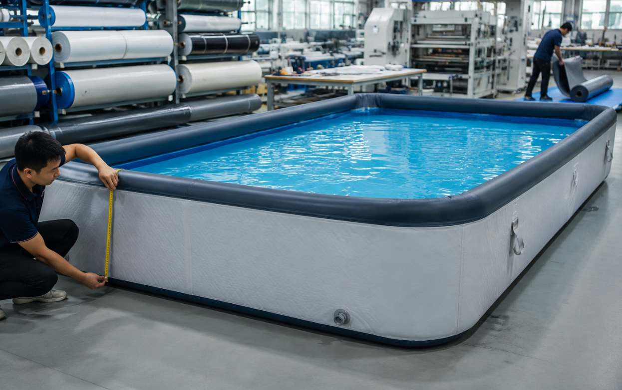 Custom rectangular drop stitch pool OEM factory production