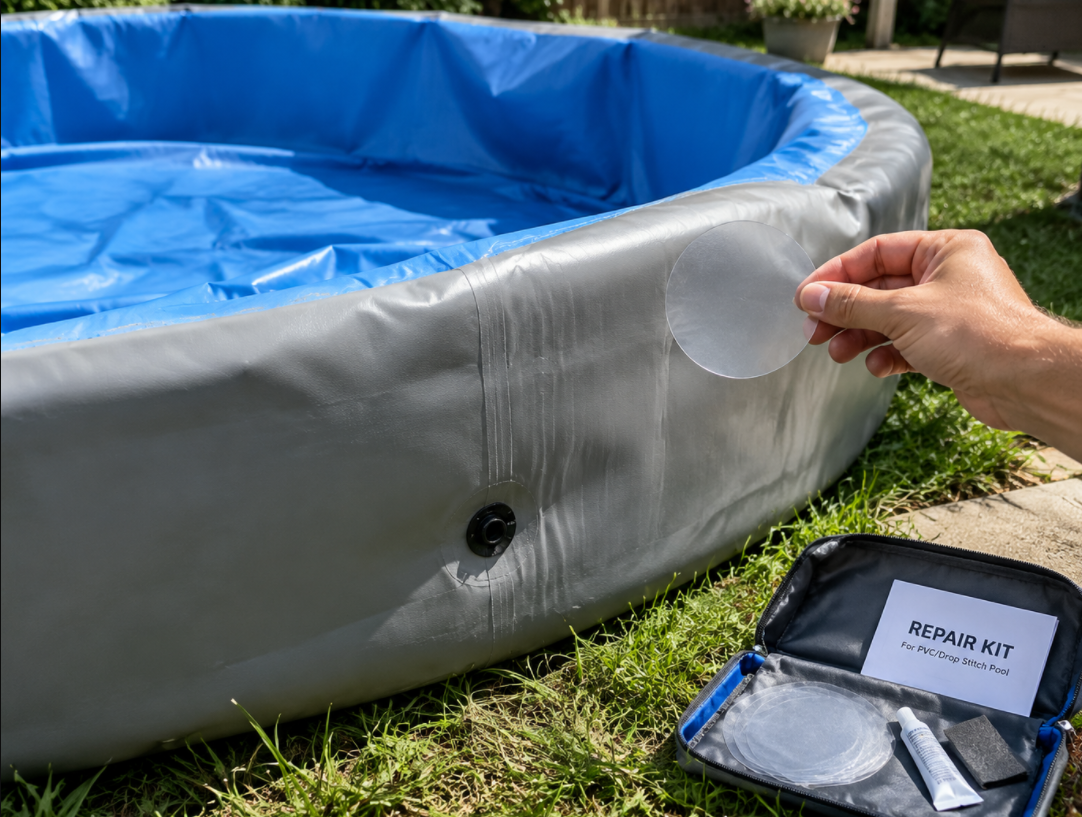 How to repair a drop stitch pool