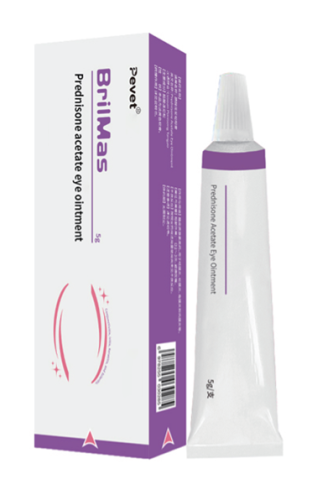 Prednisone acetate ophthalmic ointment product