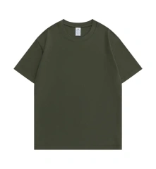 NEWMI 230g 100% Cotton T-Shirt Men Slightly Dropped Shoulder Crew Neck Casual Basic Tee Heavyweight Tops