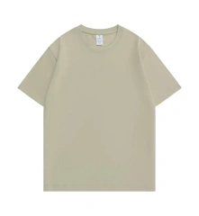 NEWMI 230g 100% Cotton T-Shirt Men Slightly Dropped Shoulder Crew Neck Casual Basic Tee Heavyweight Tops