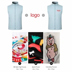 New Style Down Vest Custom Team Logo Casual Sleeveless Jacket Printing Pattern Chill -proof Coat Company Brand Text ELIKE