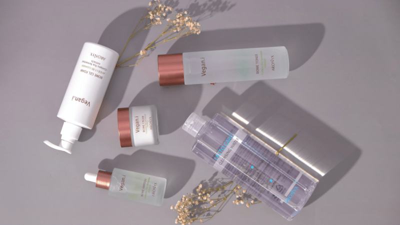 vegan skincare product supply