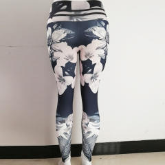 Floral Color Yoga Leggings Sexy Lift Butts Fitness Pants PQHY437