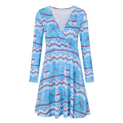 Christmas Fashion Apparel for Women Digital Print Day Dress PQ22923F