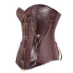 Steampunk Corset Gothic Leather Corset Corsages Sexy Corsage PQT8436