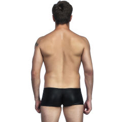 Patent Leather Slim Boxer Briefs Men's Sexy Underwear PQMP006B