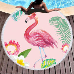 Travel Sport Towel Printed Round Beach Towel Portable Bath Towel PQ11301D