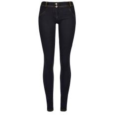 Female Sexy Low Waist Jeans Black Bubble Butt Denim Pants PQTOP6671