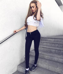 Female Sexy Low Waist Jeans Black Bubble Butt Denim Pants PQTOP6671
