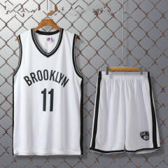 White Kyrie Irving Basketball Jersey For Adult Brooklyn Team Uniform Children PQKD007C