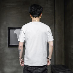 Grey Trend Casual Cotton T Shirts Summer Fashion T-shirt For Men RL8141C
