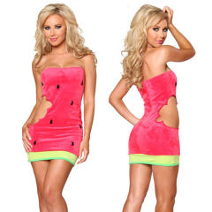 Food Party Watermelon Costume Female Carnival Cosplay Uniform PQ80367