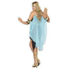 Blue Queen of Egypt Fancy Dress Sexy Halloween Indian Costume PQ1243B