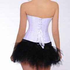 White Glue Bone Fashion Overbust Corselet For Women Sexy Corset PQAW04