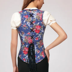 Floral Print Under bust Corset For Women Sexy Glue Bone Corselet PQBX08