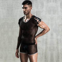 Wholesale Gay Mesh Lingerie For Men Club Wear Sexy Costume PQ7232 ML-12