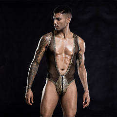 Wholesale Gay Lingerie Cold Open Crutch Bodysuit Sexy Costume PQ7251