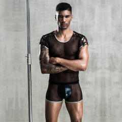 Wholesale Gay Mesh Lingerie For Men Club Wear Sexy Costume PQ7232 ML-12