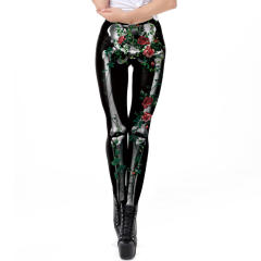 Woman Fashion Pants Cartoon Trousers 3D Print Halloween Leggings WKDK1067