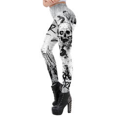 Woman Fashion Pants Cartoon Trousers 3D Print Halloween Leggings WKDK1067