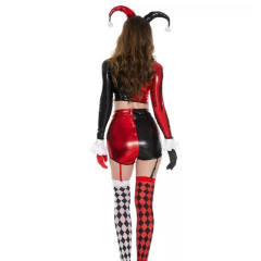 Circus Funny Clown Costume Anime Harley Quinn Stage Costume PQ91366B