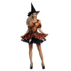 Halloween Witch Fancy Dresses Carnival Cosplay Costume Haunted House Outfits PQ36099